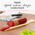 Tuuli Kitchen Beechwood Cutting Board, 37 x 5.5 cm, Oil Coated Charcuterie Board, Salami Wooden Design