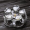 Sun's Tea Universal Solid Crystal Glass Teapot Warmer, Tealight Warmer, Candle Never Flames Out