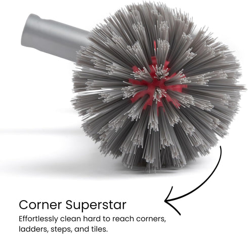 Coast & Kee 10-Rows Swimming Pool Brush Head for Inground & Above Ground Pools | of Nylon Bristles Heavy-Duty Aluminum
