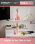 Mdaolv Set 3 Matte Pink Vase of - Modern Boho Aesthetic Bud Ceramic Vases Home Decor - Centerpieces Decor for Dining
