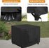 28L 28W 20H inch, NettyPro Outdoor Patio Ottoman Cover, Waterproof Square Side Table Cover, x x Black