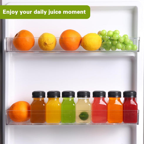 36pcs 4oz Moretoes Juice Bottles, Small Plastic Bottles with Caps, Reusable Clear Containers with Lids for Juicing