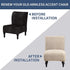 Armless Armless Armless Armless Eco-Ancheng Chair Slipcover Removable Accent Chairs Covers Washable Slipper Chair