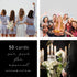 Share a Memory Cards - Minimalist Well Wishes Card Set of 50, 4 x 6 for Celebrations, Weddings, Anniversaries, Memorials