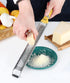 Ourokhome Kitchen Lemon Zester - Stainless Steel Hand Held Parmesan Cheese Grater for Ginger, Chocolate, and Citrus,