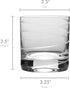 Mikasa Cheers Double Old Fashioned Glass, 12.75-Ounce, Set of 4