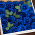 Artificial Flowers 25pcs Royal Blue Foam Fake Roses with Stems for DIY Wedding Bouquets