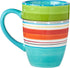 Set 4, 20 oz Mariachi Mugs of Colorful Ceramic Coffee Tea Hot Chocolate Mugs, Microwave and Dishwasher Safe, Fiesta