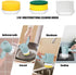 Electric Spin Scrubber, Folding Electric Cleaning Brush for Bathroom Rechargeable Shower Scrubber Power Scrubber Cordless with 3 Replaceable Cleaning Brush Heads for Cleaning Tub/Floor/Sink/Tile by Giusuemp