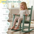 3-6, Outvita Kids Rocking Chair, Ergonomic Sturdy Toddler Rocking Chair with High Backrest & Rounded Armrests, Safe