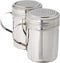 Stainless Steel Versatile Dredge Shaker Set of 2, 10 Oz. Each, Salt, Sugar