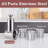 Stainless Steel Slicer Shredder Attachments for KitchenAid Stand Mixers, Large Vegetable Cheese Grater Accessories