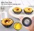 Egg Tart Molds, 12PCS Mini Carbon Steel Non-Stick Tart Pans for Baking (3 Inch)