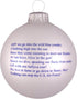 Christmas Tree Ornaments Made in The USA, 80mm / 3.25" Collectible Glass Balls, Handmade Holiday Decoration