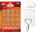CGBE Heavy Duty Adhesive Hooks, 16 Pack Clear Sticky Hooks for Hanging Keys, Coats, Hats, Bags