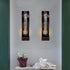Shelving Solution 14.4 3.5 Inch, Set 2 Wall Sconce x with Tea Light Candle Holder Antique Bronze Style Metal Wall Art