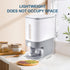 22.5-25 Lbs Rubtlamp Gray Rice Dispenser, Rice Container with Lid, Rice Storage Container with Measuring Cup, Food