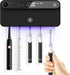 Bloom Toothbrush Sanitizer and Holder for Bathroom Walls, Strong 3M Adhesive, Time