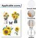 CRASPIRE 8 Sheets Sunflower Window Stickers - Spring Summer Theme Butterfly Clings for Home Decor