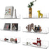 Mavachou 15 inch Display,6pcs 5MM Clear Acrylic Floating Wall Ledge Shelf Wall Mounted Nursery Kids Bookshelf Invisible