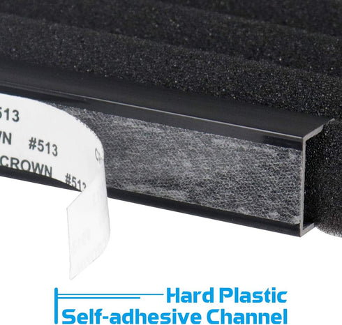 Air Jade Window Air Conditioner Side Panels, 17" x 9" x 7/8" Insulated Foam Panels, Pack of 2, Black.