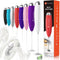 Milk Frother, Electric Whisk, Upgraded Matcha Whisk Drink Mixer for Lattes Cappuccino, White