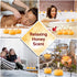 PURE PLANT HOME Honey Scented Beeswax Candles - 100% Pure Natural, 10 DRIPLESS Candles, Made in USA