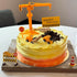 Vitalili 18 Set Construction Cake Topper, PCS Construction Cake Decorations Excavator Tower Crane Cupcake Topper