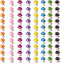80P Mini Mushrooms, Tiny Resin Mushroom Figurines Small Little Resin in Bulk