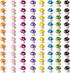 80P Mini Mushrooms, Tiny Resin Mushroom Figurines Small Little Resin in Bulk