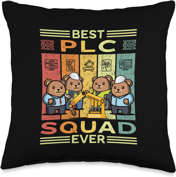 Throw Pillow for Controls Engineer PLC Automation Engineer HMI PLC Programmer