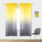 Pitalk Sunflower Decor for Kitchen Lemon Yellow and Grey Window Curtain Panels
