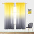 Pitalk Sunflower Decor for Kitchen Lemon Yellow and Grey Window Curtain Panels