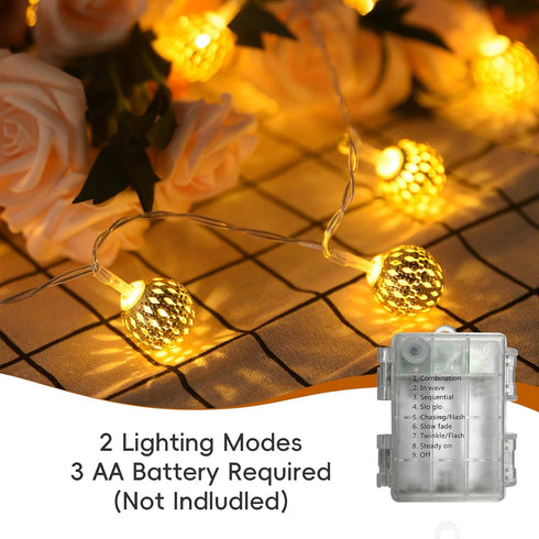Lights,CMYK 30 Globe String LED Fairy String Lights Battery Operated for Indoor,Party,Patio,Wedding,Bedroom,Christmas