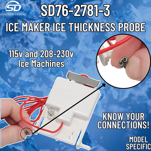 Supplying Demand 76-2781-3 Ice Machine Thickness Sensor, Replaces BD0202A, IB0624YC, JD0323W