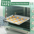 HKJ Chef Baking Sheets Set of 2 - Stainless Steel Cookie Sheets & Toaster Oven Tray Pans, Non Toxic & Easy Clean