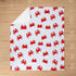 Cozy Bed,50x60 Inches Crab Silhouette Flannel Fleece Blanket Throw Size,Super Soft Red Crab Plush Blankets,Lightweight