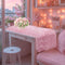 Pink Table Runner 12x36 inch, Soft Fluffy Faux Fur Dresser Scarf for