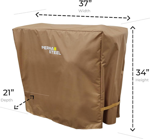 80-Qt Permasteel Universal Cooler Cover for Large Outdoor Patio Cooler Cart, Weatherproof, Waterproof, UV-Resistant