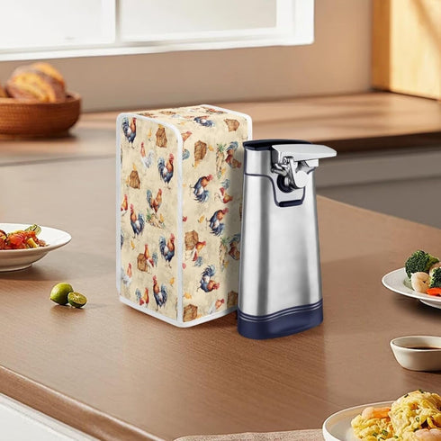 Can Openers Dust Cover Washable Electric Can Opener Covers Small Appliance Cover for Kitchen Home Decor Accessories, Cartoon Chicken Pattern by Annejudy