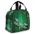 Dragonfly Green Insulated Lunch Box - Reusable Cooler Tote Bag for Women & Men Work Picnic or Travel