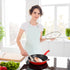 uxcell Red Silicone Pan Handle Sleeve, Heat Resistant Cover for Cast Iron Frying Pan Holder (S)