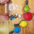 Collapsible Measuring Cups and Spoons, 8 Piece Set Portable Food Grade Silicone for Liquid & Dry Measuring