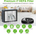 Replacement Parts for i'Robot Roomba i3 i7 E5 j7 i4 i7+ i3+ i4+ i6 i6+ i8 i8+ E6 E7, 2 Set Rubber Brushes & 8 HEPA