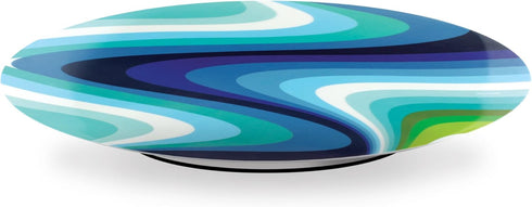 French Bull Lazy Susan Large Melamine Rotating Dinnerware Platter, 15-inch, for Serving, Party, Kitchen Organizing