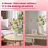POATROZON 24Pcs Sets 8-12+ Valentine's Day Gifts Party Favor Gifts Flowers Bouquet Botanical Building Block Home Plant