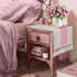 36 Inches yuboo Pastel Pink Spring Table Runner, Small Boho Macrame Dresser Runner Scarf for Nightstand, Coffee Table