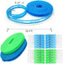 Clotheslines 2 Pack with 24 Pcs Clips, Portable Windproof Drying Rope for Indoor Outdoor Laundry, Camping