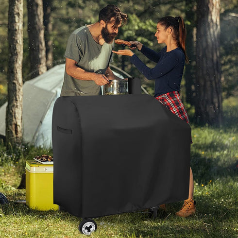 Yoyong Charcoal Grill Cover for Royal Gourmet CC1830, Water-Resistant BBQ Grill Cover in Black