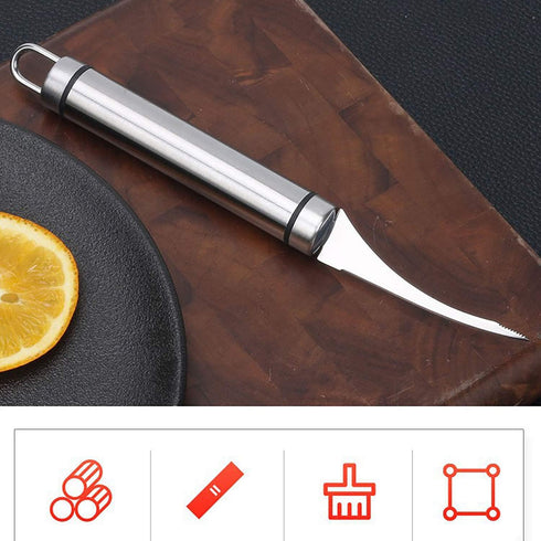 Stainless Steel Shrimp Deveiner Tool and Peeler, Kitchen Cleaner for Seafood